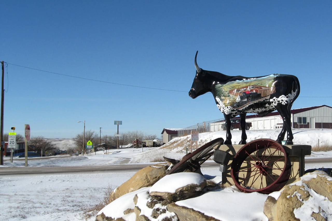 The town of Moorcroft, Wyoming